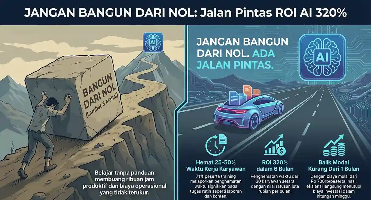 Biaya Training AI Perusahaan - Kalkulasi ROI 320%